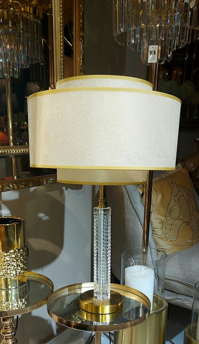 מנורה שולחנית פיזה גלאס כרים