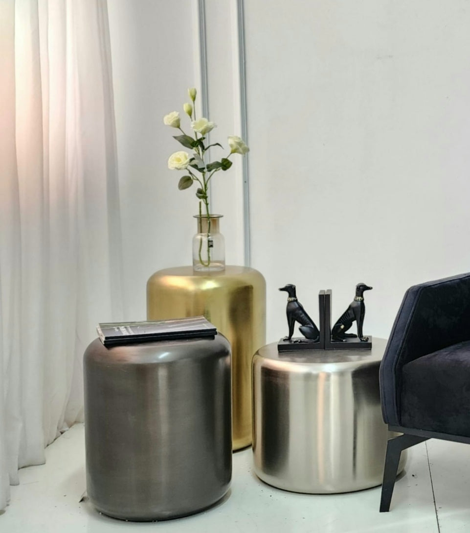 סט 3 שולחנות עגולים