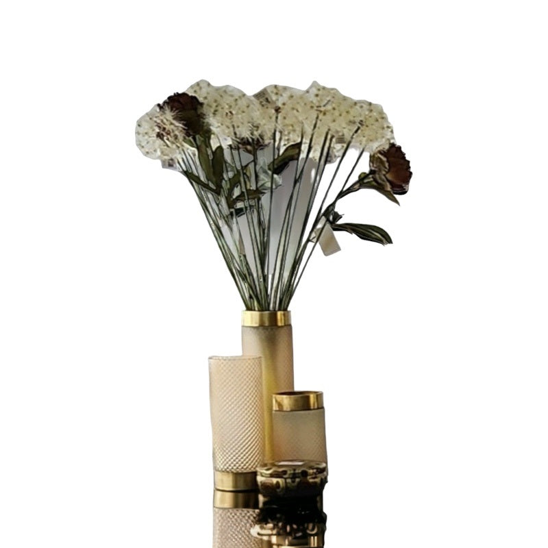 סט 3 אגרטל זכוכית בעיצוב יוקרתי