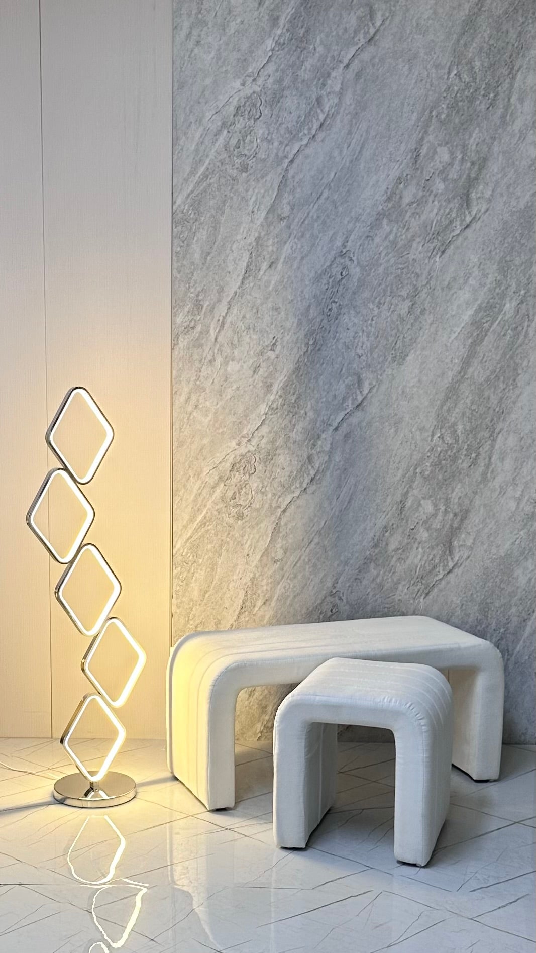 הדום CUBE אלגנטי בצבע קרם