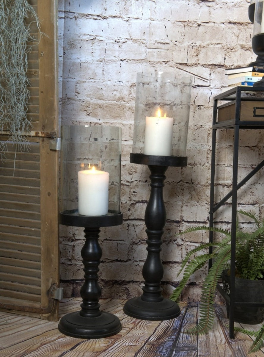 פמוט ריצפתי עץ מנגו 90 סמ