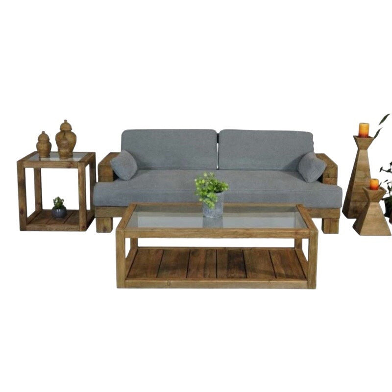 ספה עץ מלא ממוחזר