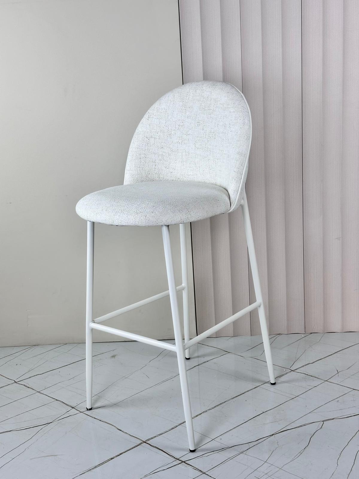 כיסא בר רגל לבנה ROYAL