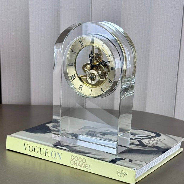 שעון שולחני קריסטל יוקרתי