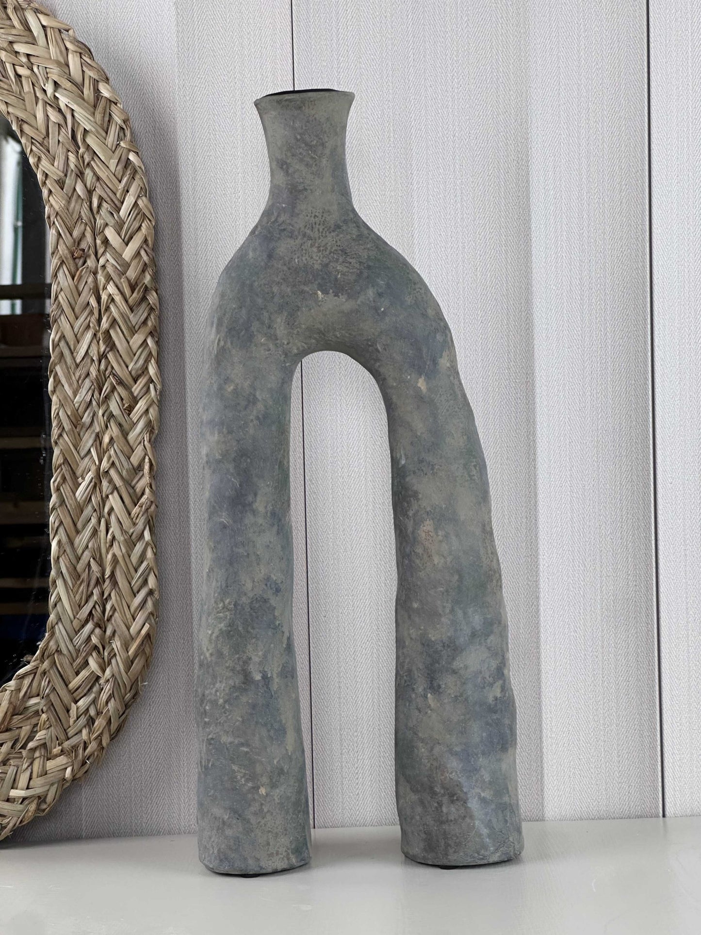 אגרטל קרמיקה דקורטיבי בצביעה ידנית