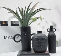 סט 3 אגרטלים שחורים פייס בלאק