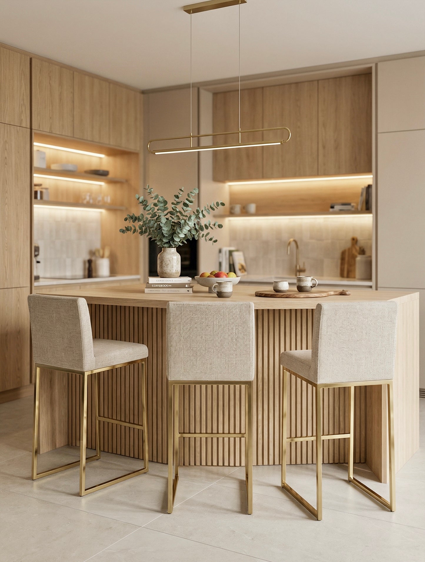 כסא בר דגם סטאר- בז'