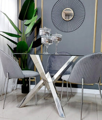 שולחן אוכל דיימונד- קוטר 100 סמ