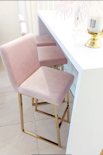 כסא בר דגם סטאר ורוד