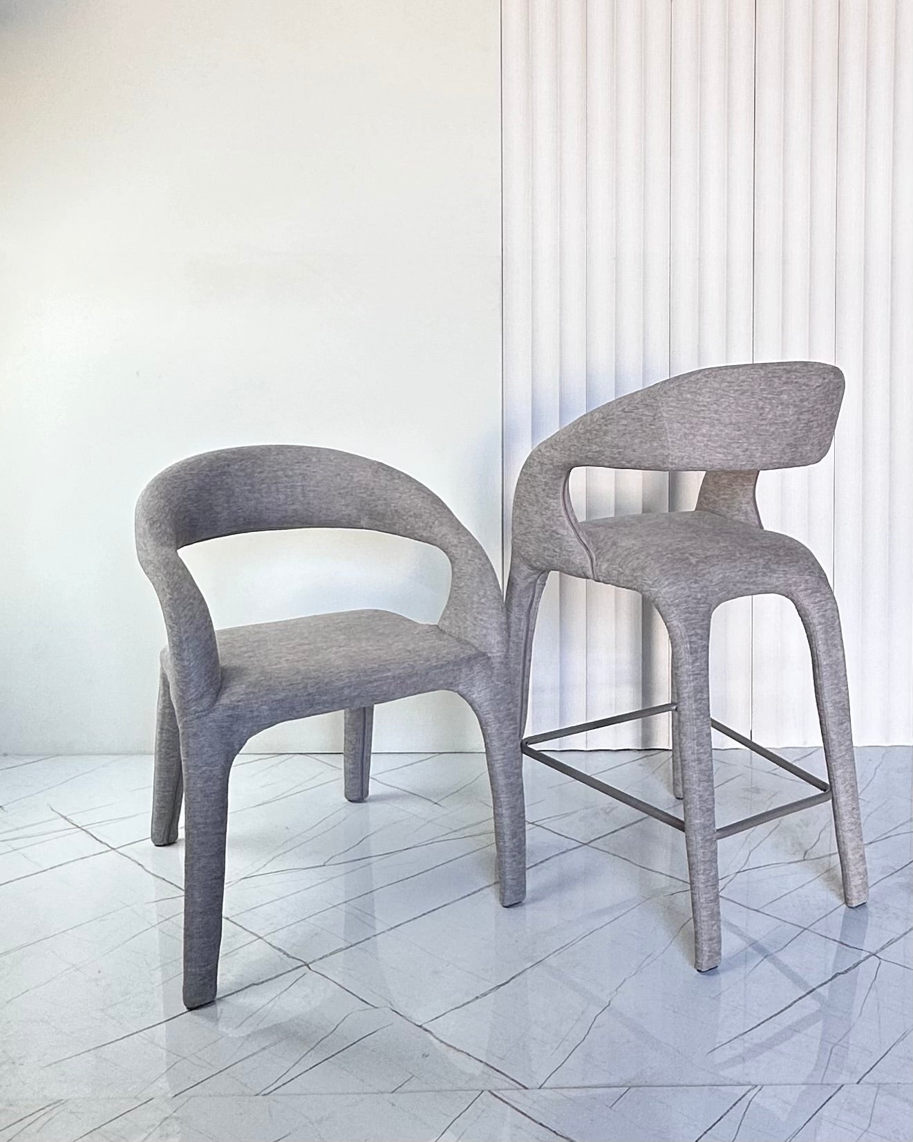 כיסא בר דגם APOLLO מושב 65ס"מ צבע בז'(ר-50, ע-49, ג-96.5) -