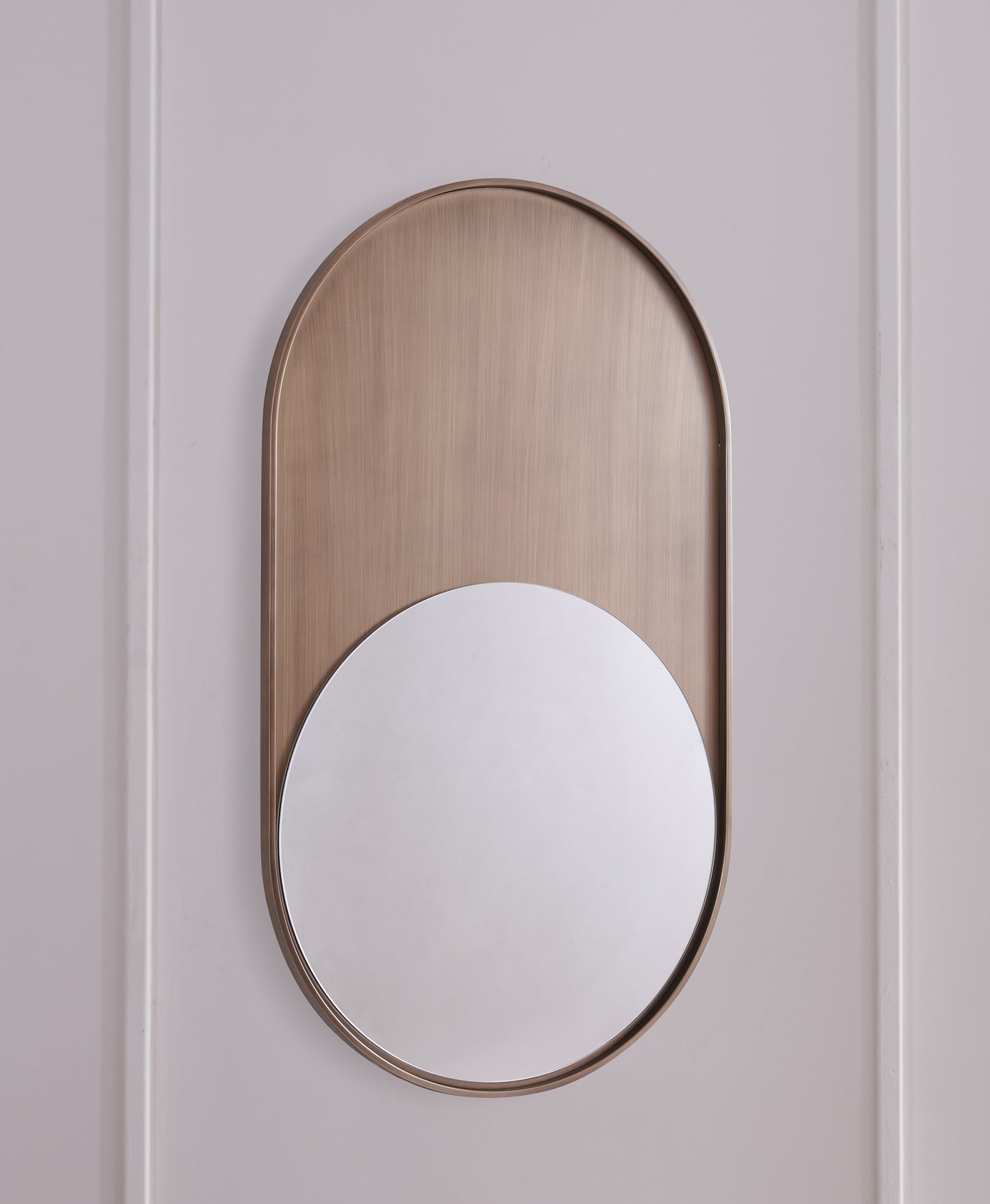 מראת LUNA מסגרת מתכת בראס 120*69 ס"מ - מגיעה בסוף פברואר