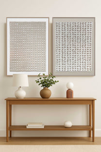 זוג תמונת קנבס מודרנית עם טקסטורה