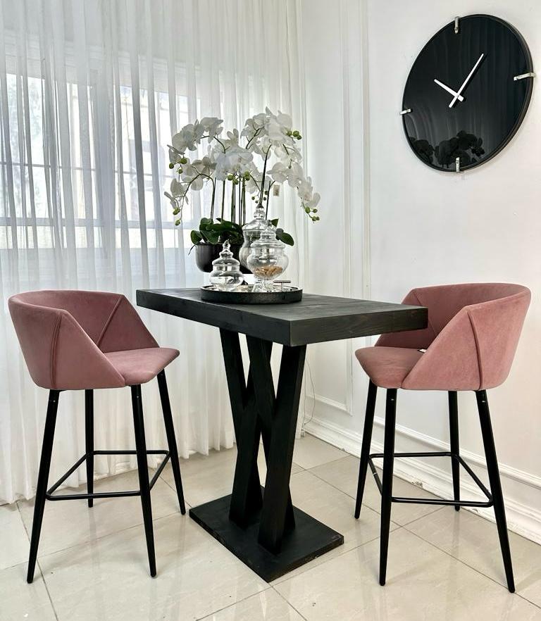 כסא בר ורוד - דגם נואר