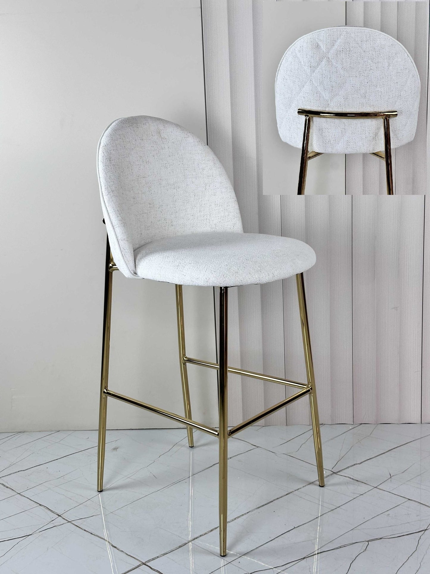 כיסא בר רגל זהב ROYAL