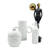 סט 3 אגרטלים לבנים פייס וואייט