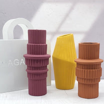 סט צבעוני 3 אגרטלי קרמיקה