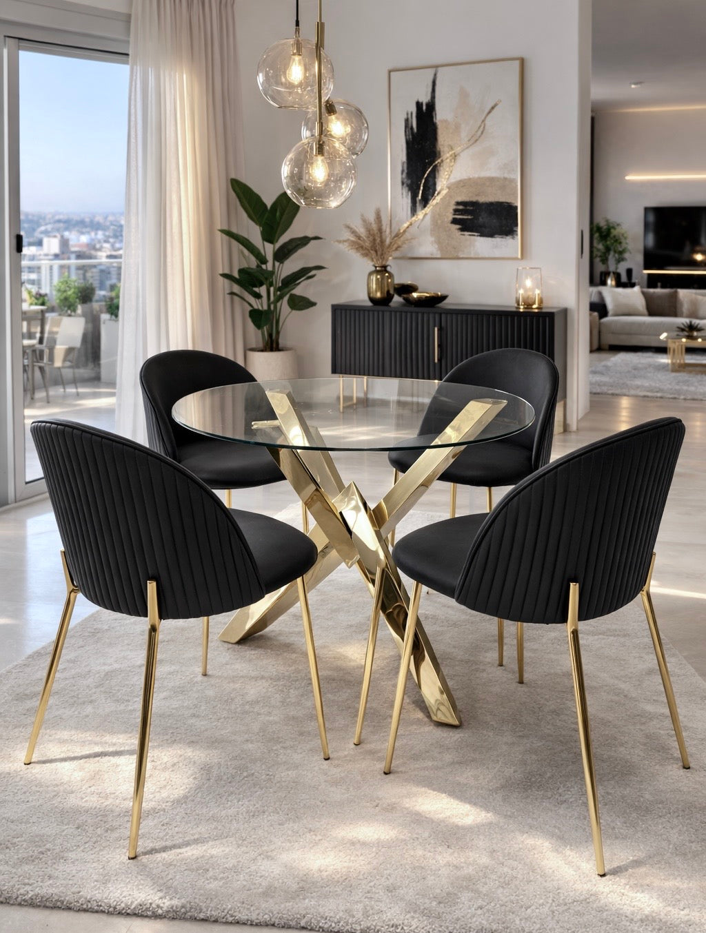 כסא פינת אוכל STRIPES - כסא בעיצוב קלאסי יוקרתי