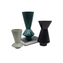 סט 3 אגרטלי קרמיקה בצבעים שונים