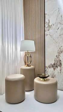 סט 3 שולחנות עגולים