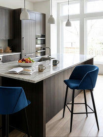 כיסא בר כחול