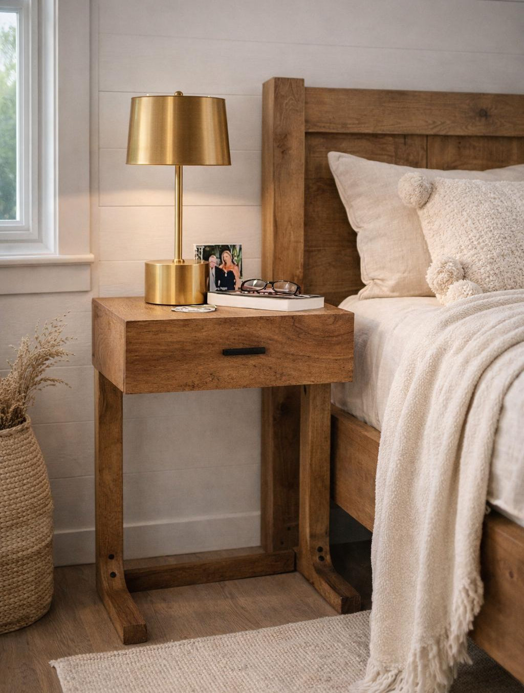 "שידת צד מיטה "נשכן