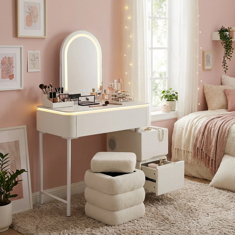 פינת איפור לחדרים קטנים