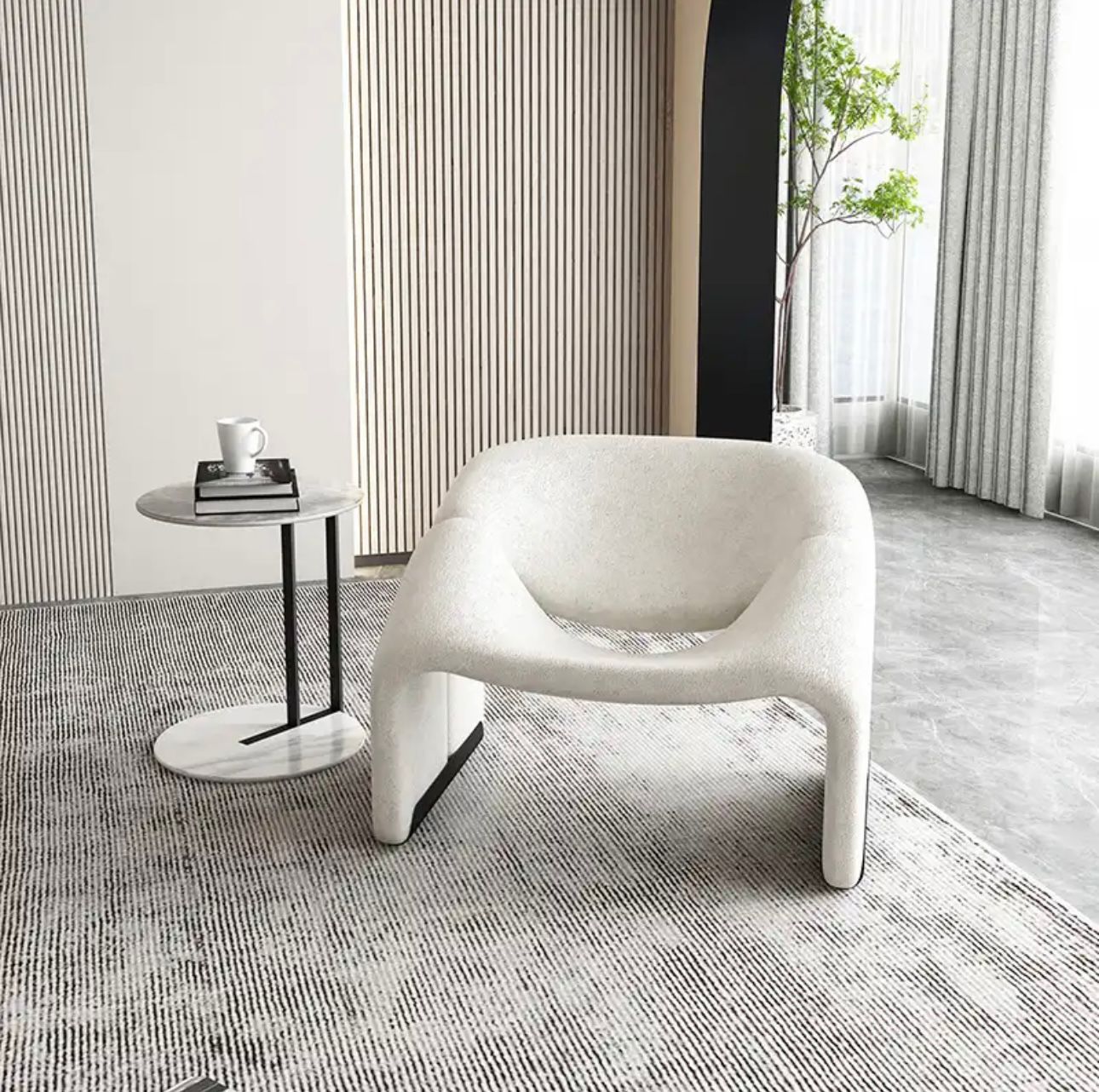 כורסא סנדי בוקלה וואייט