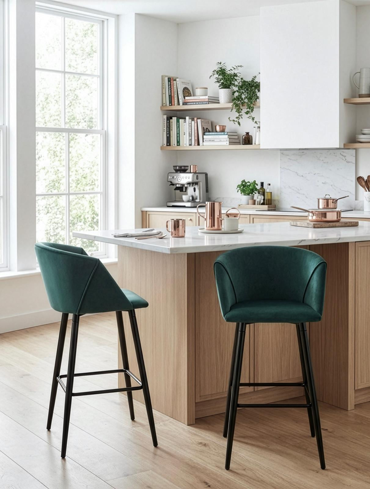 כיסא בר ירוק