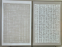 זוג תמונת קנבס מודרנית עם טקסטורה