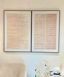 זוג תמונות קיר מינימליסטיות