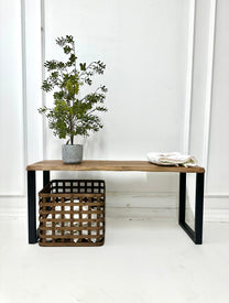 ספסל עץ מנגו מלא