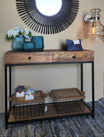 קונסולה קלאסית 2 מגירות