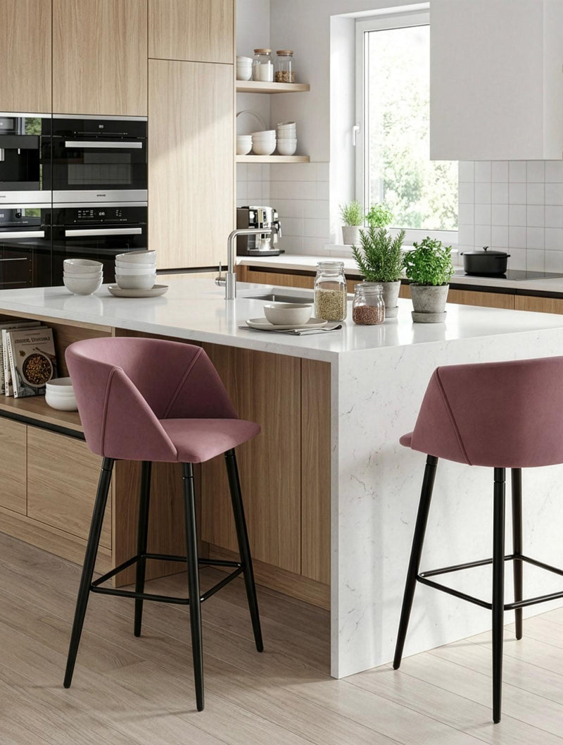 כיסא בר ורוד