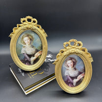 סט2 מסגרת תמונה אובלית