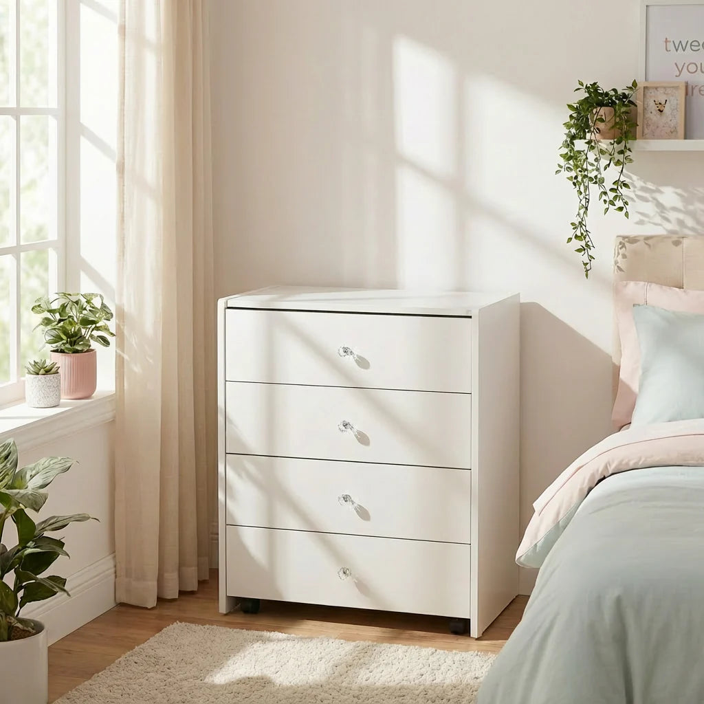 פינת איפור נסתרת חכמה עם אחסון