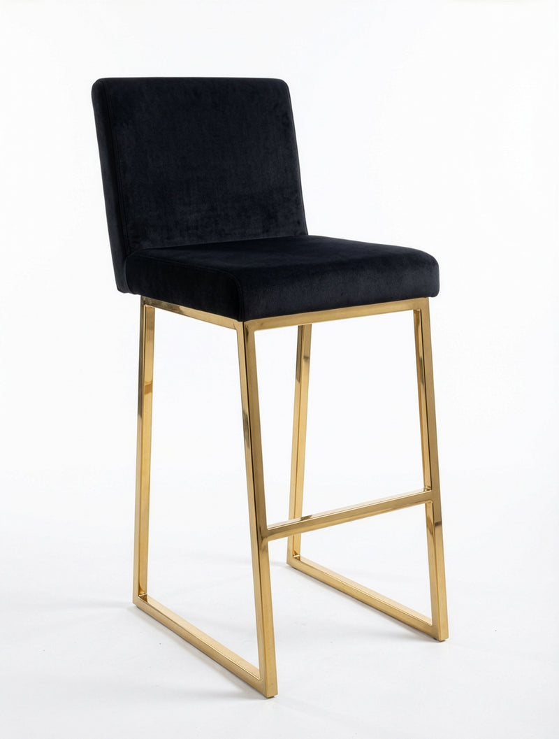 כיסא בר רגל זהב