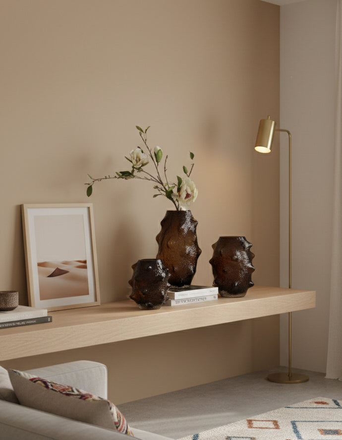 אגרטלים מיוחדים שליישה סט צבע חום