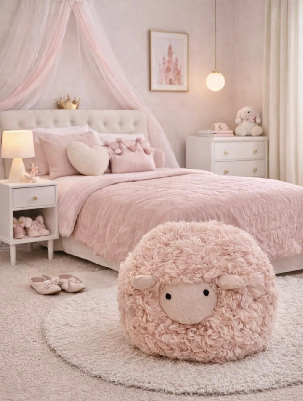 הדום מעוצב לחדר ילדות – כבשה רכה