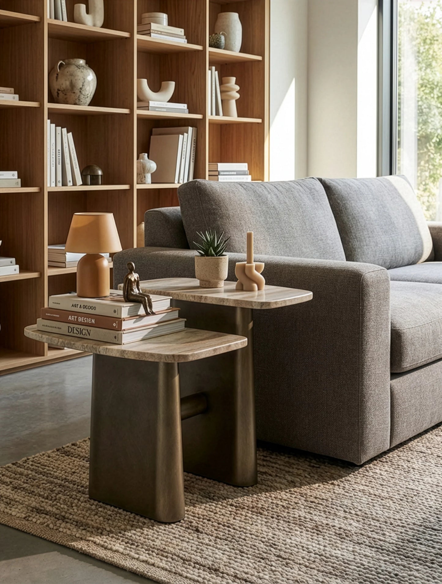 שולחן צד יוקרתי משיש