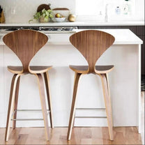 כיסא בר עץ גובה 75