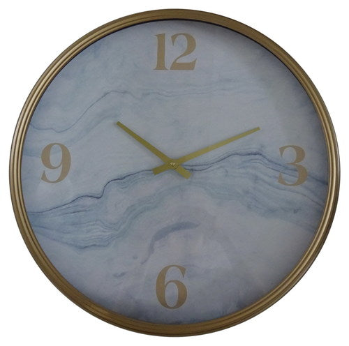 שעון גלים עם גימור מתכת בצבע זהב