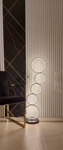 מנורת לד רצפתית גובה 115 ס&quot;מ עיגולים