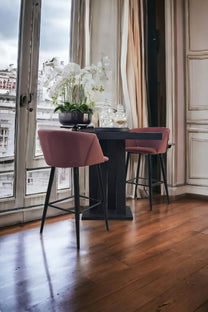 כסא בר ורוד - דגם נואר