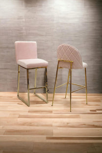 כסא בר דגם סטאר ורוד
