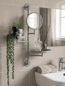 מתלה מראה  עם 2 מדפים - ירקרק