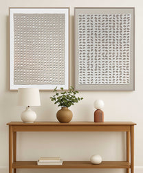 זוג תמונת קנבס מודרנית עם טקסטורה