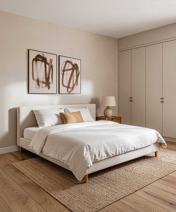 זוג תמונות קיר מופשטות