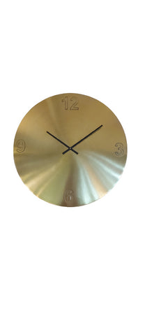שעון מתכת זהב מעוצב,קוטר 61סמ