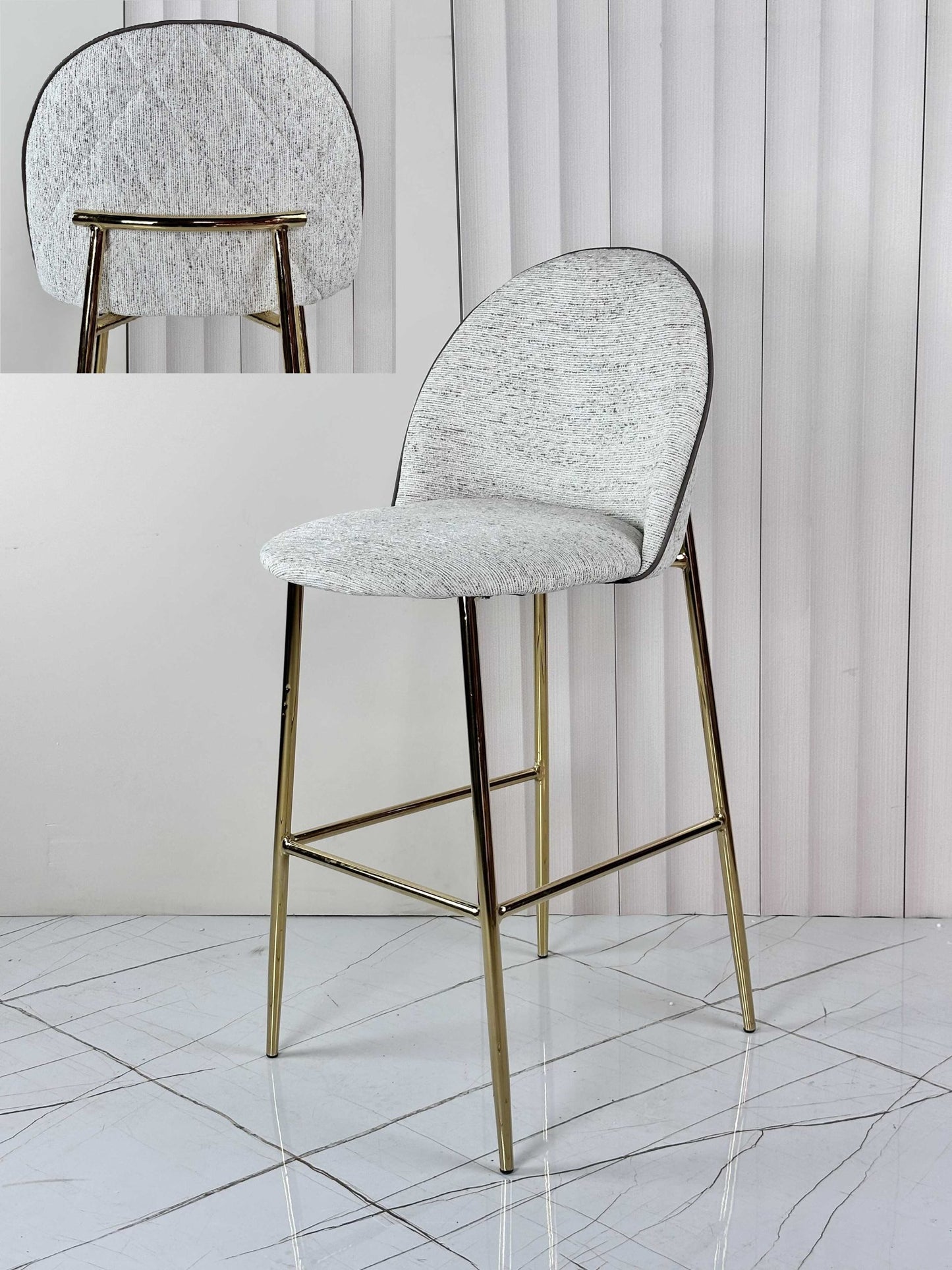 כיסא בר עם רגל זהב ROYAL