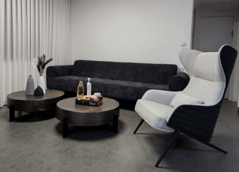 כורסת OSLO Black Back - כורסה נורדית מעוצבת 